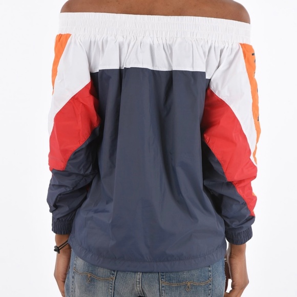 Opening Ceremony Nylon Colour Block Off-Shoulder Windbreaker Size XS - Picture 3 of 14
